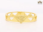 Gold triangle cut bracelet