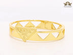 Gold triangle cut bracelet