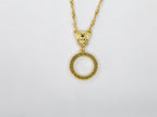 Medusa double Chain with tie knot pattern