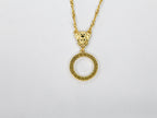 Medusa double Chain with tie knot pattern