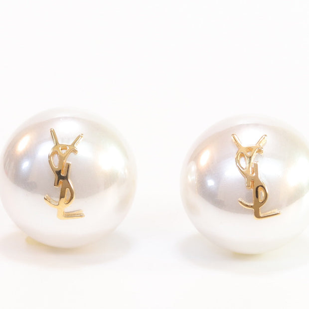 Alphabet YSL white studs