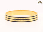Black & gold stripes bracelet