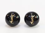Alphabet YSL black studs