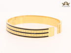 Black & gold stripes bracelet