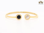 Black & white openable bracelet