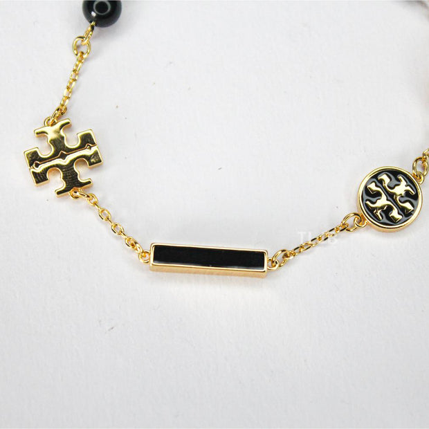 Alphabet T Minimal charm bracelet (gold)