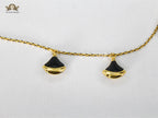 Alphabet Bvl celestial charms bracelet black