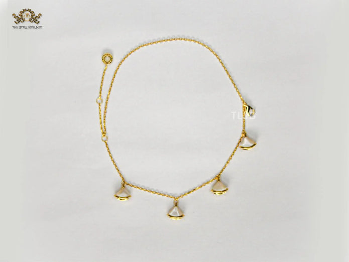 Alphabet Bvl minimal celestial charms bracelet MOP white