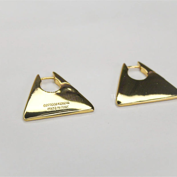 Alphabet BLC gold toned earrings