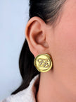 Double F studs with CZ