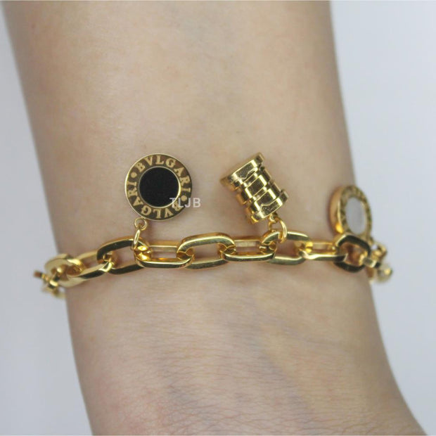 Alphabet Bvl charm bracelet