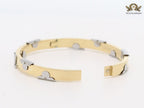 Alphabet L- platinum and gold bracelet