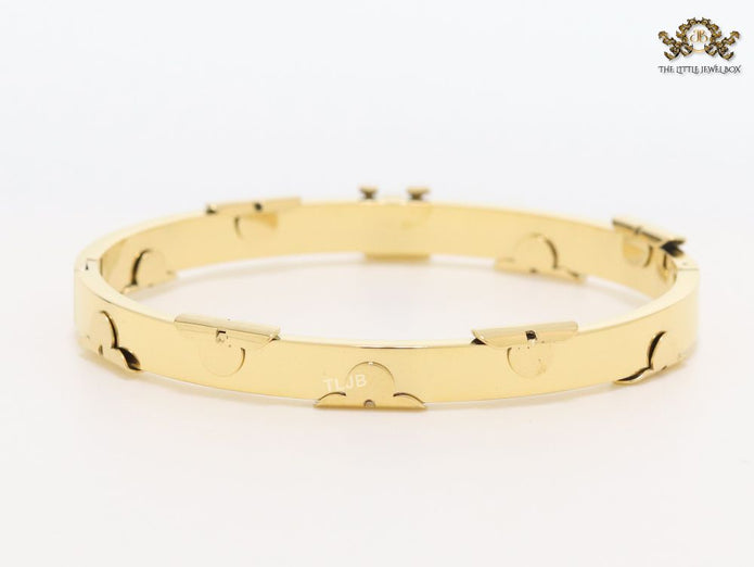 Alphabet L- gold bracelet
