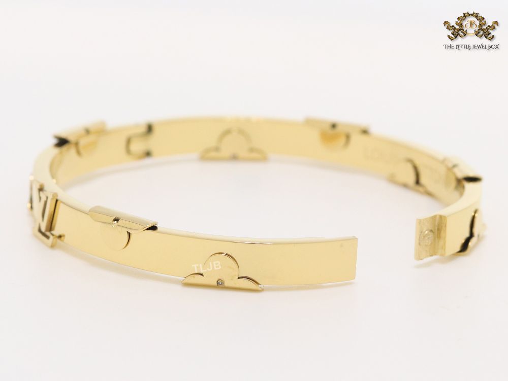Alphabet L- gold bracelet