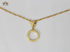 Medusa double Chain with tie knot pattern