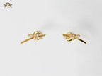 T &co knot earrings (Gold)