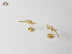 T &co knot earrings (Gold)