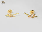 T &co knot earrings (Gold)