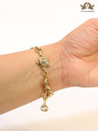 Tiger face antique bracelet
