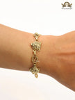 Tiger face antique bracelet