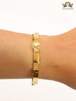 Alphabet L- gold bracelet