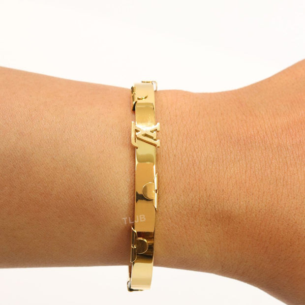 Alphabet L- gold bracelet