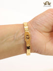 Embossed gold bracelet