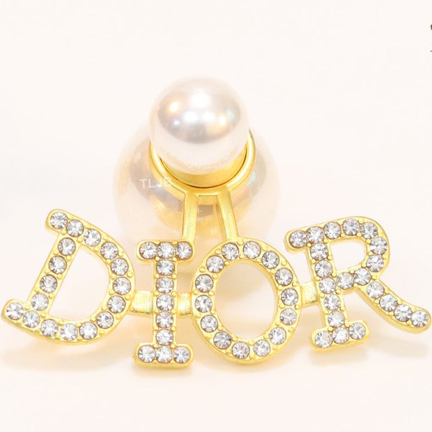 Pearl ad Cz alphabet studs
