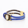 Alphabet L and V signature-blue bracelet