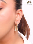 Open V small hoops cz 36mm