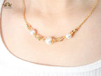 Alphabet T & Co Pearl Chain in Gold