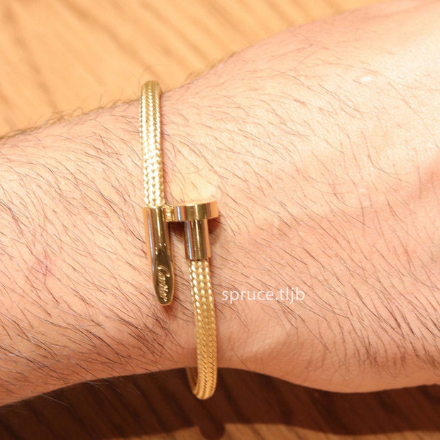 Alphabet C golden Wrist Wrap bracelet