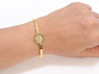 Alphabet LV Sleek bracelet in gold finish