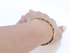 Alphabet B Sleek bracelet in gold finish
