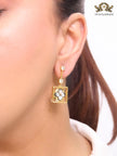 Grey clover and cz dangles