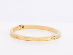 Alphabet B Sleek bracelet in gold finish