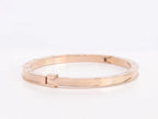Alphabet B Sleek bracelet in rose gold finish