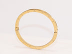 Alphabet B Sleek bracelet in gold finish