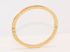 Alphabet B Sleek bracelet in gold finish