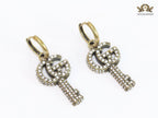 Rustic Double G key hoop type dangles