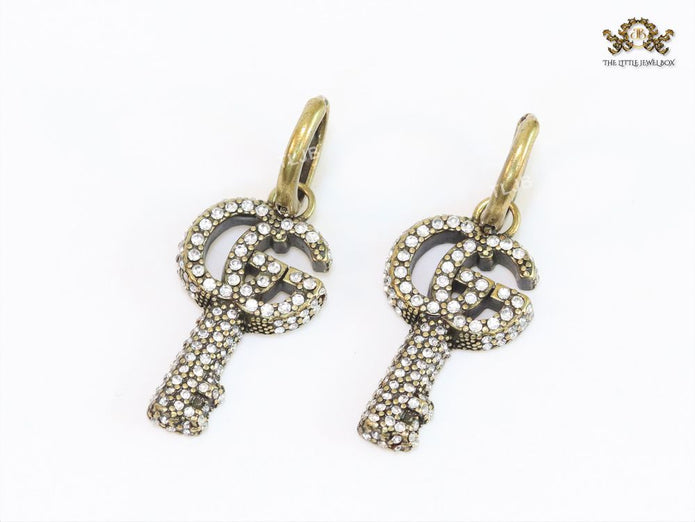Rustic Double G key hoop type dangles
