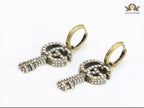 Rustic Double G key hoop type dangles