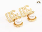 Alphabet D & G Pearl studs