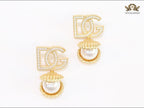 Alphabet D & G Pearl studs