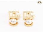 Alphabet D & G Pearl studs