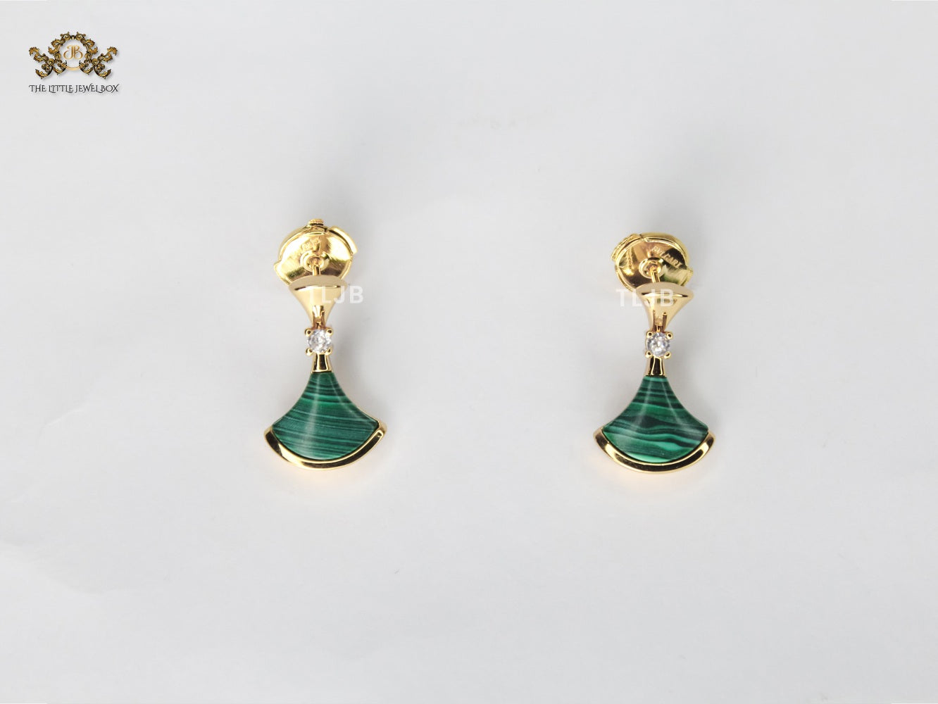Alphabet Bvl green malachite Fan Drops