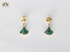 Alphabet Bvl green malachite Fan Drops