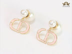 Pearl and baby pink enamel CD bombers
