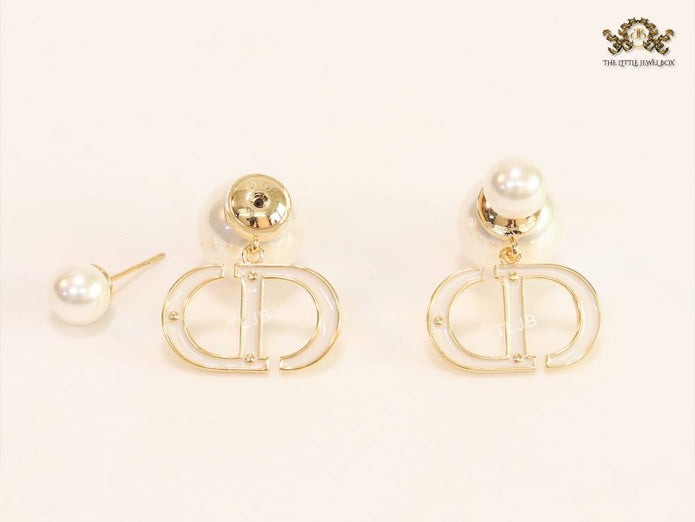 Pearl and white  enamel CD bombers