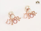 Rose gold and pearl alphabet bombers with Cz